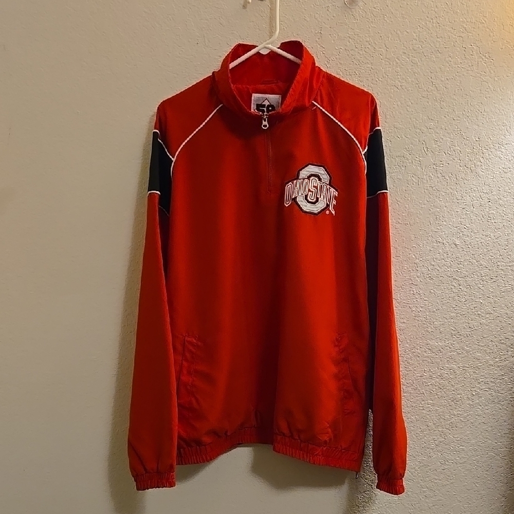 NCAA Ohio State Buckeyes 1/4-zip Pullover Jacket - Red - XL